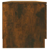 TV Cabinet Smoked Oak 80x35x36,5 cm Engineered Wood 817117