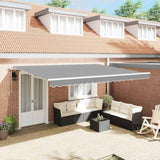 Awning Frame White 500 x 300 cm Aluminium 313213