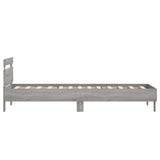 Bed Frame without Mattress with LED Lights Grey Sonoma 90x200 cm 838720