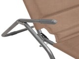 Folding Sun Loungers 2 pcs Taupe Textilene&Powder-coated Steel 360174