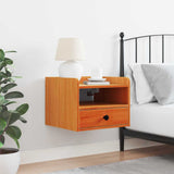 Bedside Table Wax Brown 38 x 36 x 29.5 cm Solid pine wood 873515