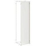 Firewood Rack White 25x25x100 cm Cold-rolled steel 864268