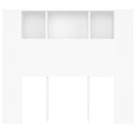 ZNTS Headboard Cabinet White 120x18.5x102.5 cm 811916