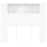 ZNTS Headboard Cabinet White 120x18.5x102.5 cm 811916