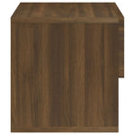 ZNTS Wall-mounted Bedside Cabinets 2 pcs Brown Oak 816951