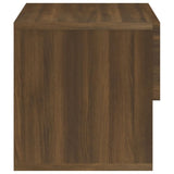 ZNTS Wall-mounted Bedside Cabinets 2 pcs Brown Oak 816951