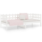 Day Bed without Mattress White 80x200 cm Solid Wood Pine 820752