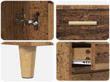 Highboard Old Wood 69.5 x 32.5 x 180 cm Engineered Wood 3415708