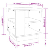 Coffee Table Sonoma Oak 40x40x43 cm Engineered Wood 810301