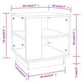 Coffee Table Sonoma Oak 40x40x43 cm Engineered Wood 810301