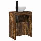 Bathroom Vanity with Sink Smoked Oak 54 x 35 x 83 cm 890118