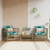 Garden Chairs 2 pcs Impregnated Wood Pine 825631