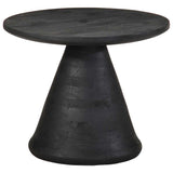 Side Table Black 50x40 cm Solid Wood Mango 4017535