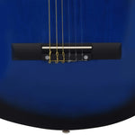 ZNTS Classical Guitar for Beginner and Kid with Bag Blue 1/2 34" 3055603