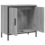 Bathroom Sink Cabinet Grey Sonoma 60x30x60 cm Engineered Wood 842449
