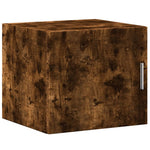 Slim Storage Cabinet Smoked Oak 45x42.5x225 cm Engineered Wood 3281291