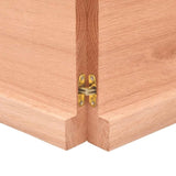 Table Top Light Brown 140x60xcm Treated Solid Wood Live Edge 363966