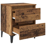 Bedside Cabinet 2 pcs Old wood 40 x 35 x 50 cm Engineered wood 871919
