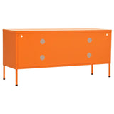 TV Cabinet Orange 105x35x50 cm Steel 336237