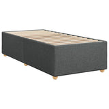 Bed Frame without Mattress Dark Grey 90x190 cm Single Fabric 3284695
