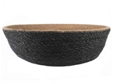 Plant Pot with Handles 2 pcs Black 45 x 36 cm 100% Seagrass 42012265