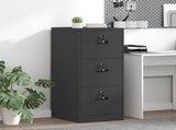 File Cabinet Black 44 x 50 x 106.5 cm Cold-Rolled Steel 891598
