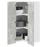 Hanging Cabinet Concrete Grey and White 57 x 57 x 100 cm 884373