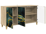 Sideboard WIJHE Sonoma 102 x 33 x 75 cm Engineered Wood 8006954