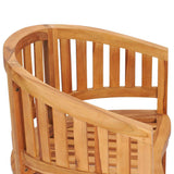 Garden Chair Set of 2 Natural Teak Teak Wood Standard 48019