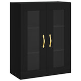 Wall Mounted Cabinets 2 pcs Black Engineered Wood 3197922