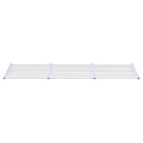 Door Canopy Grey and Transparent 297.5x90 cm Polycarbonate 153694