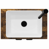 Bathroom Vanity with Sink Smoked Oak 54 x 35 x 83 cm 890163