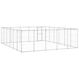 Outdoor Dog Kennel Galvanised Steel 36.3 m 3082329