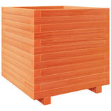 Garden Planter Wax Brown 50x50x49.5 cm Solid Wood Pine 3282516