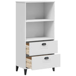 ZNTS Bookcase VIKEN White 60x35x123 cm Engineered Wood 374947