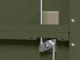 Storage Cabinet Olive Green 90 x 40 x 140 cm Steel 3406164