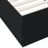 Bed Frame without Mattress Black 100x200 cm 3209717