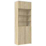 Storage Cabinet Sonoma Oak 80x42.5x225 cm Engineered Wood 3281345