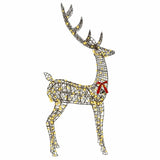3D Reindeer with 250 LEDs Warm white 180 cm Rattan 42019060
