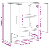 Wall Cabinet Old Wood 60 x 31 x 70 cm Engineered Wood 8004213