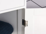 Bathroom Storage Cabinet with 3-tier Shelf Drawer Door, Floor Cabinet Free Standing Tall Slim Side T3398P343157