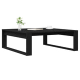 ZNTS Black Oak Coffee Table - 100x100x35 cm Made from Engineered Wood 862073