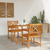 Garden Chairs 2 pcs Natural Solid Acacia Wood 4105523
