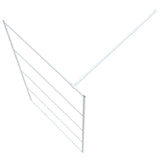 Walk-in Shower Wall White 100x195 cm Clear ESG Glass 152142
