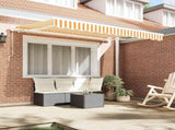 Retractable Awning Yellow 250 x 200 cm Fabric 3329363