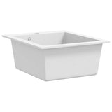Overmount Kitchen Sink Single Basin Granite White 141674