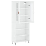 Highboard White 69.5x34x180 cm Engineered Wood 3198697