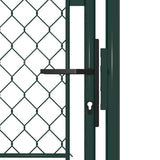 144406 Garden Gate Steel 100x175 cm Green