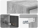 Bathroom Mirror Cabinet Grey Sonoma 73.5 x 16 x 62.5 cm 889180