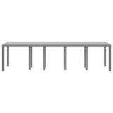 Garden Table Light Grey 300 x 100 x 73 cm Poly Rattan 3378523